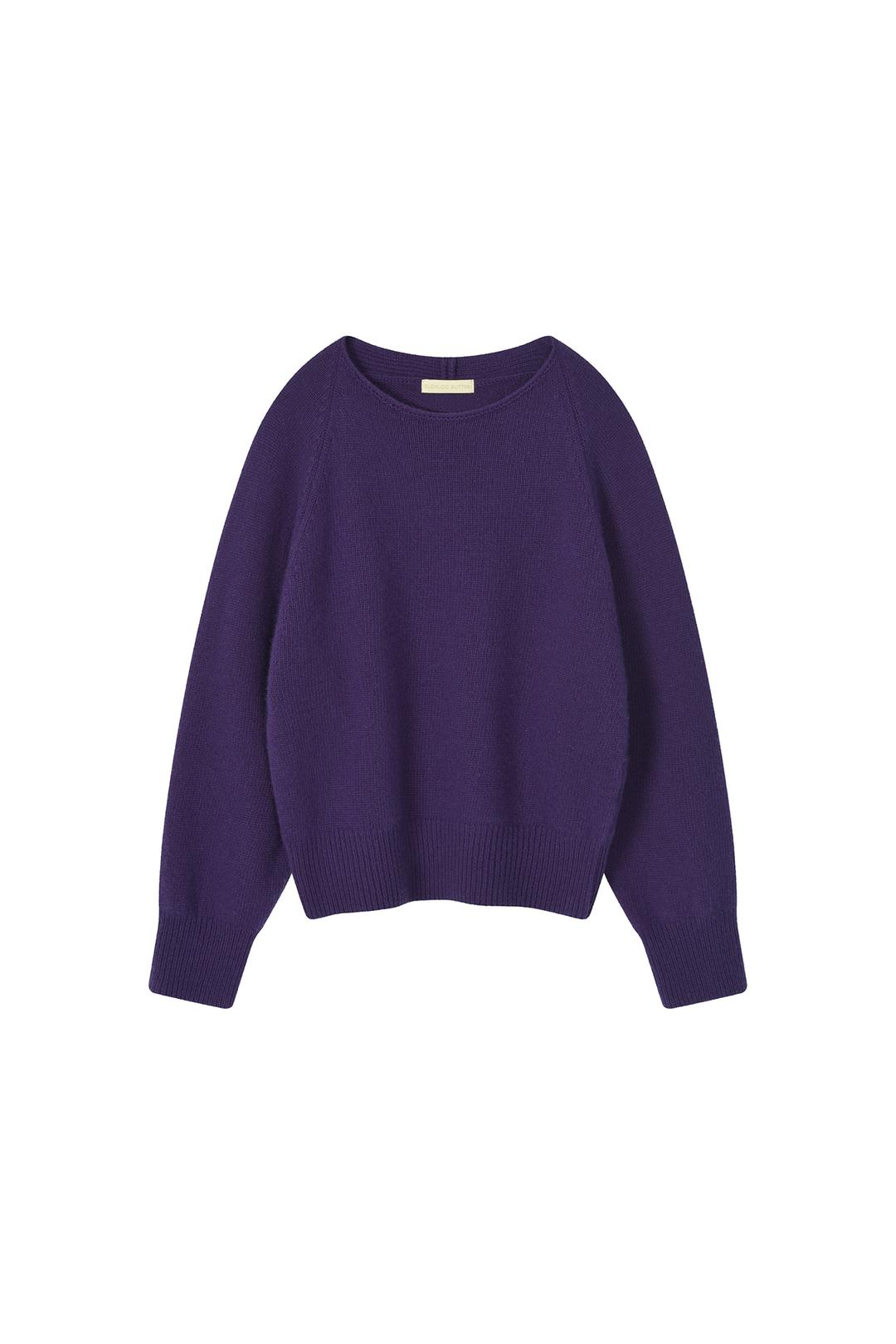 [SLOCO] Silhouette cashmere knit, grape