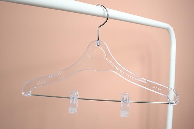 옷가게 남성 여성 아동 투명 집게 옷걸이 10개 디피용