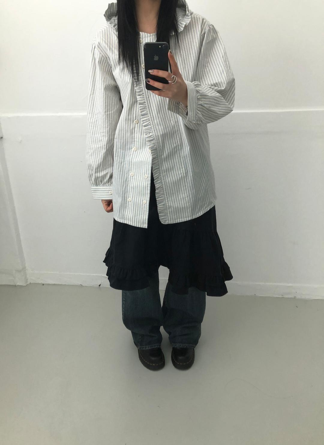 이이알하우스 His frill hood shirts (2C)