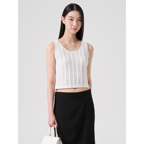 케이블 슬리브리스 풀오버  아이보리 (114451DY20)