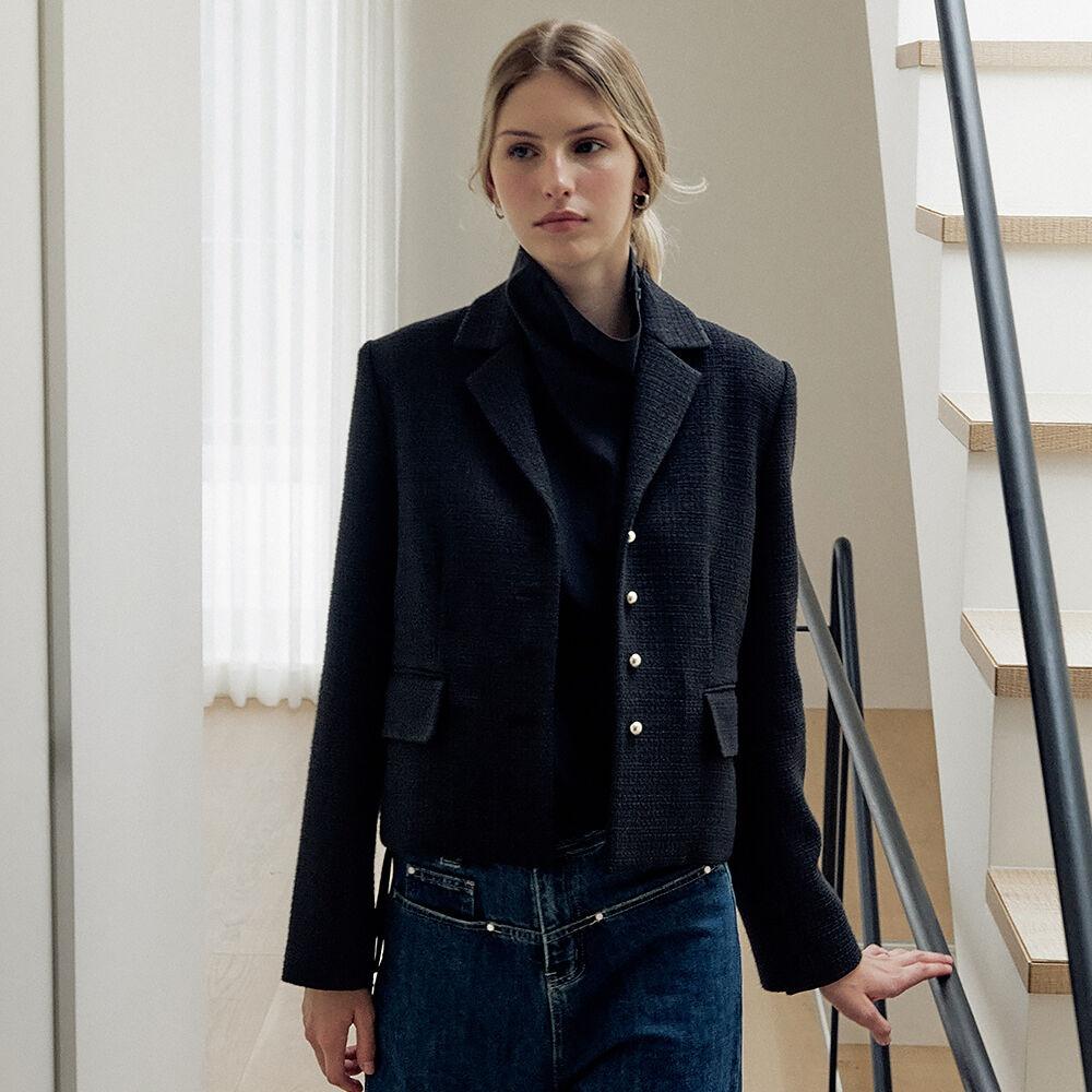 Tailored  tweed Jacket (2color)