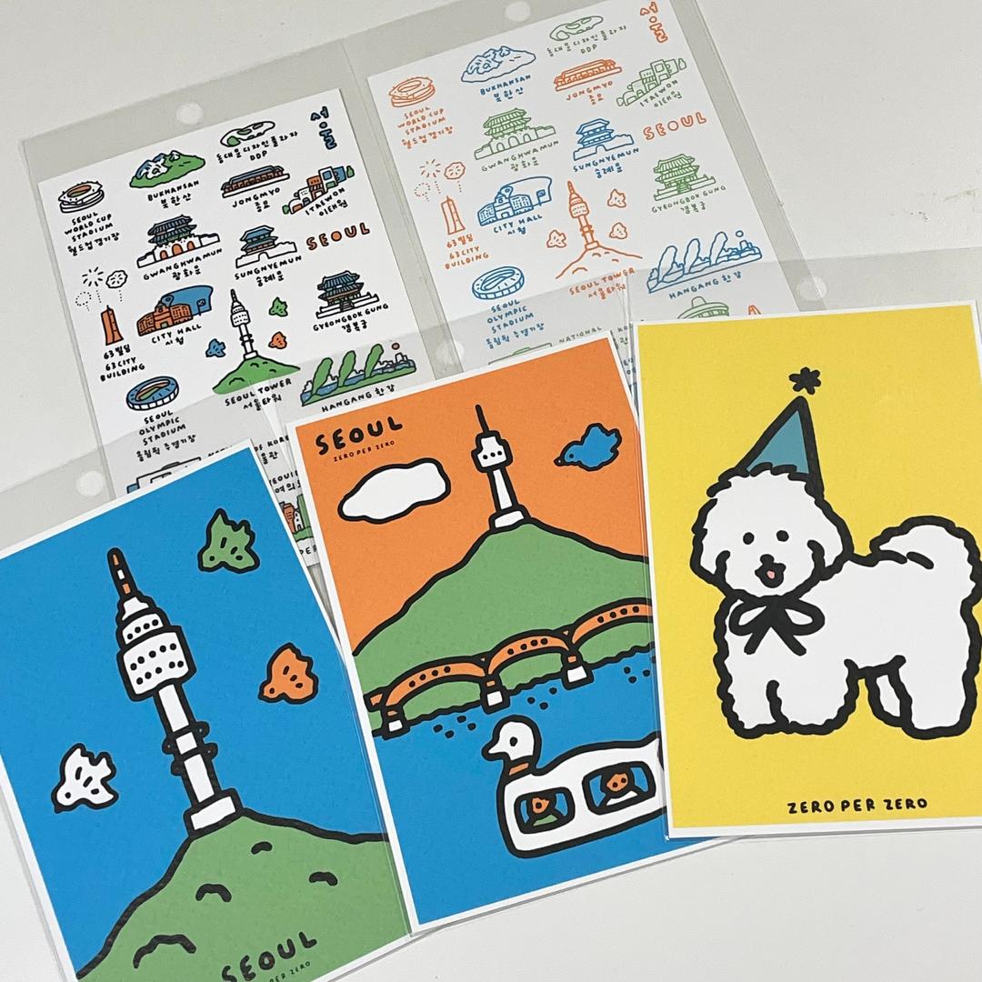 [제로퍼제로] 실크스크린 포스트카드