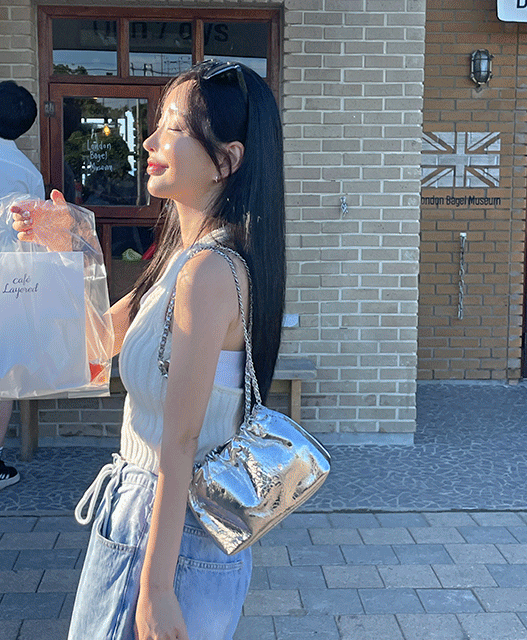 [소가죽] 벨라 셔링 실버백