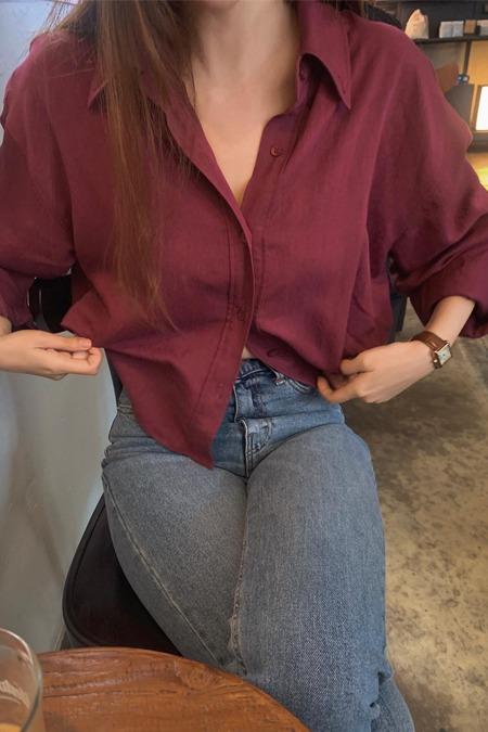 어텀 얼리버드 10% 로랑 루즈핏 셔츠 (3color)