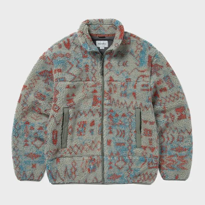 T Sherpa Fleece Jacket Stone