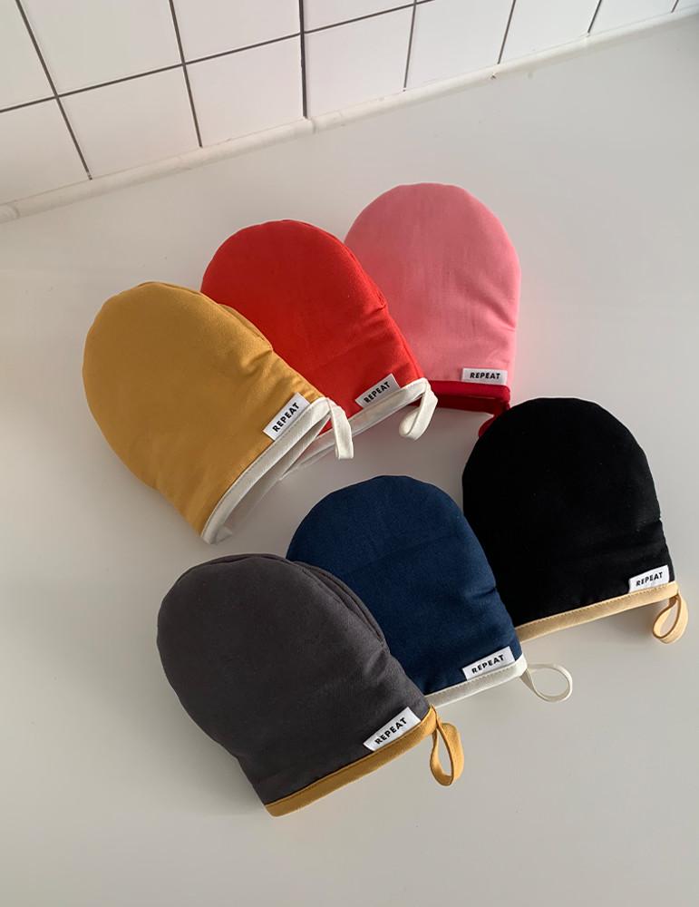 [리핏제작]주방 장갑 모던한 홈카페 오븐 집들이선물 순면 핸드메이드