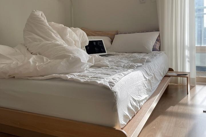 오세페 협탁무료증정 에디트 헤드리스 평상형침대프레임 SS/Q,K호환 매트선택