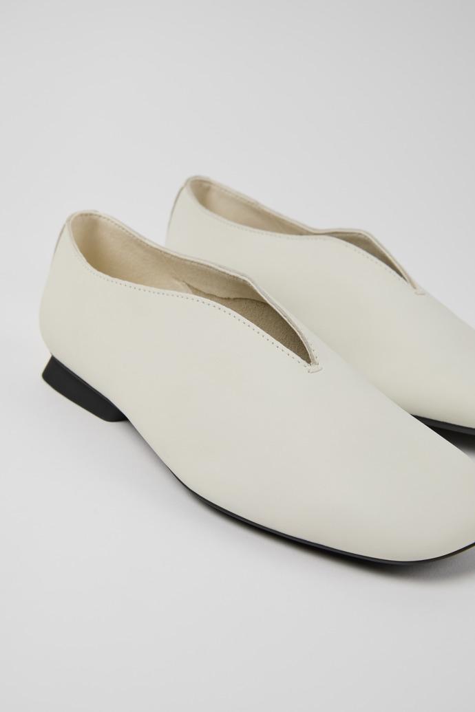 White Leather Women's Shoes.