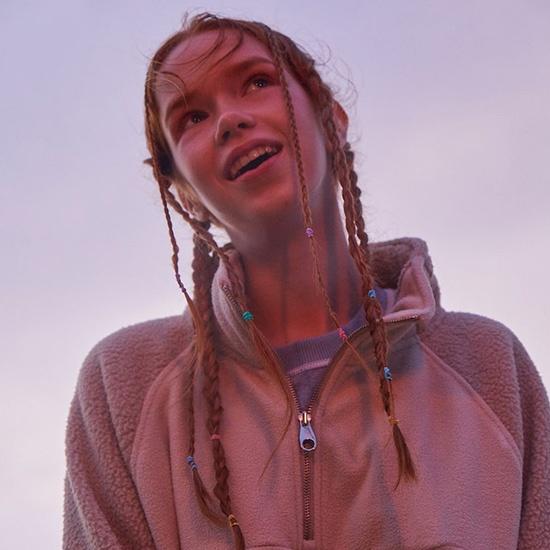 Loose Fit Fleece Anorak  Beige_MS3941W26A