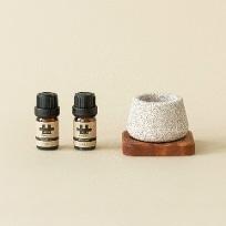 [굳닷컴 단독] 라이즐 규조토팟 사각 마호가니 디퓨저 세트