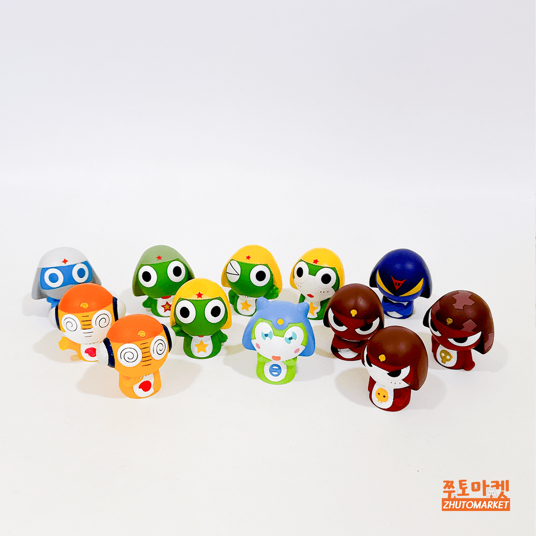 [빈티지] 케로로 손가락 피규어 카라라 기로로 타마마 가루루