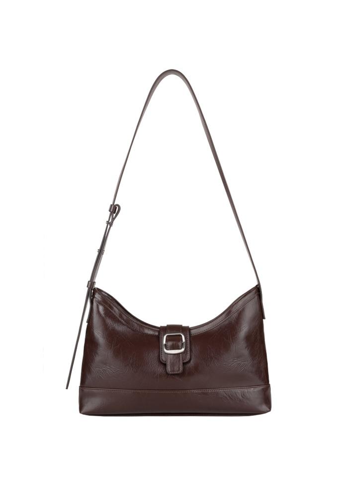 Veil middle bag - crinkle choco brown