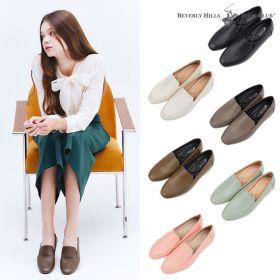 비버리힐즈 폴로클럽 천연 소가죽 미니멀로퍼(여)