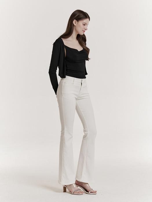Naya Bootscut Denim (White)