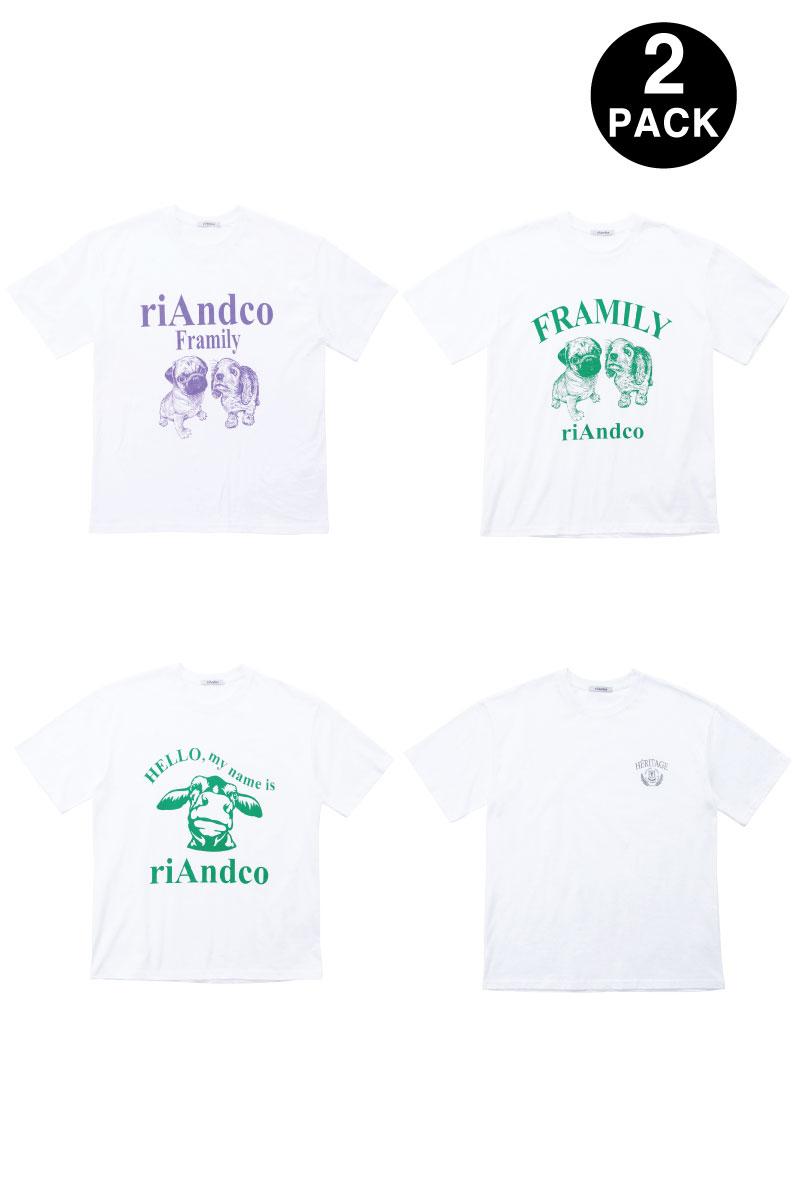 [3차 재입고 완료] [1+1 EVENT] Framily T-SHIRT (크롭 사이즈 포함)