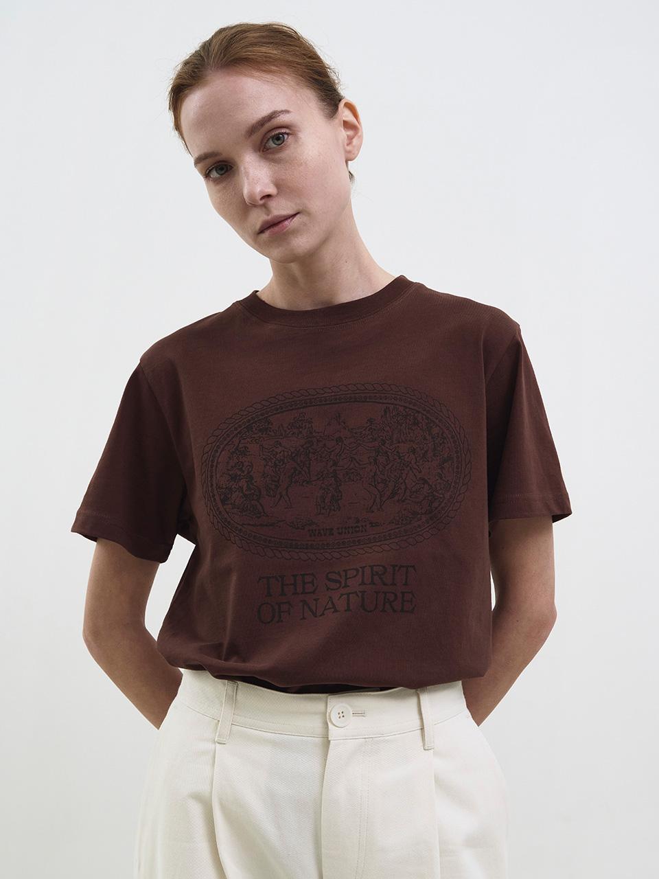 Nymphs T-shirt brown