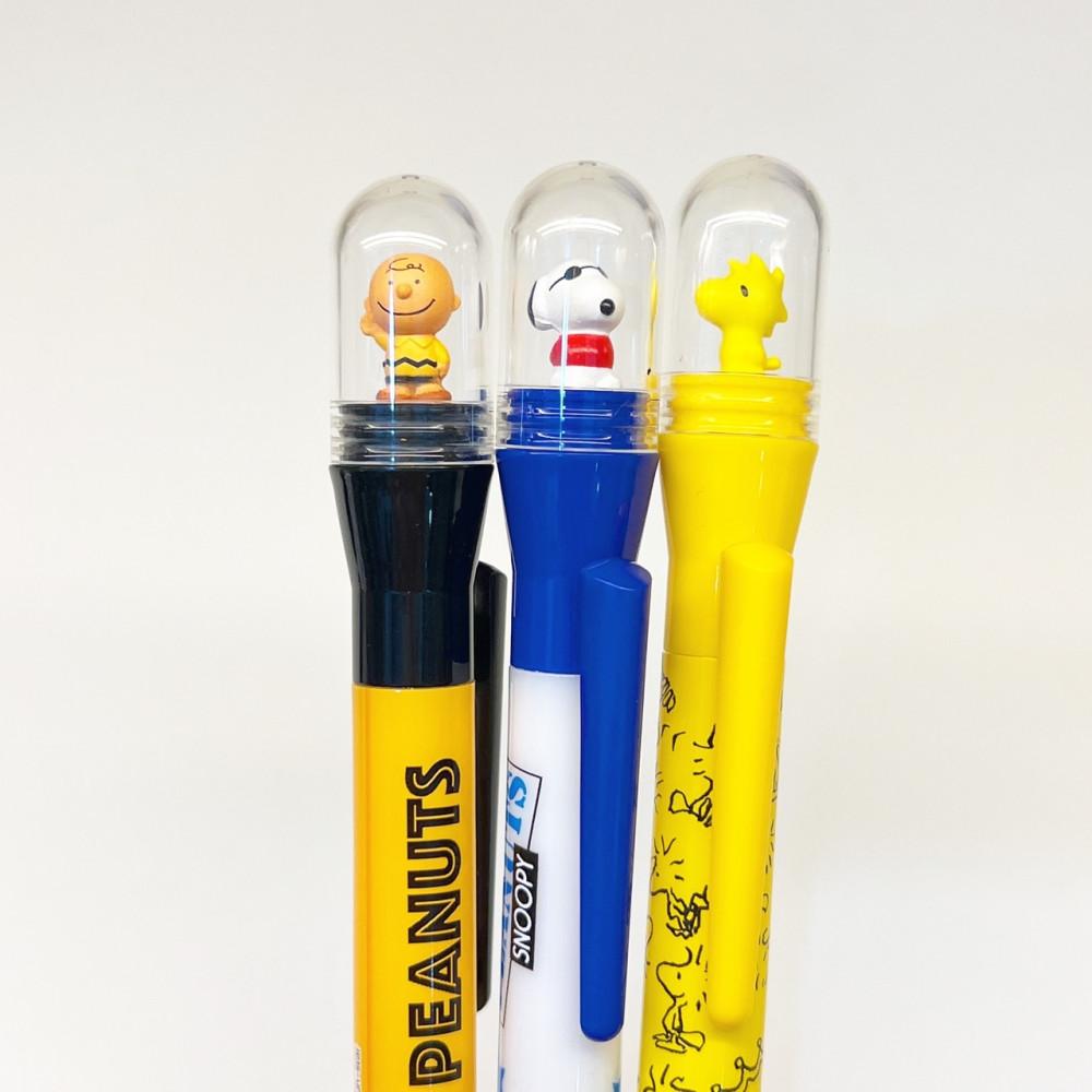 스누피 빙그르르 피규어 돔 볼펜 스누피 찰리 우드스탁 캐릭터 펜