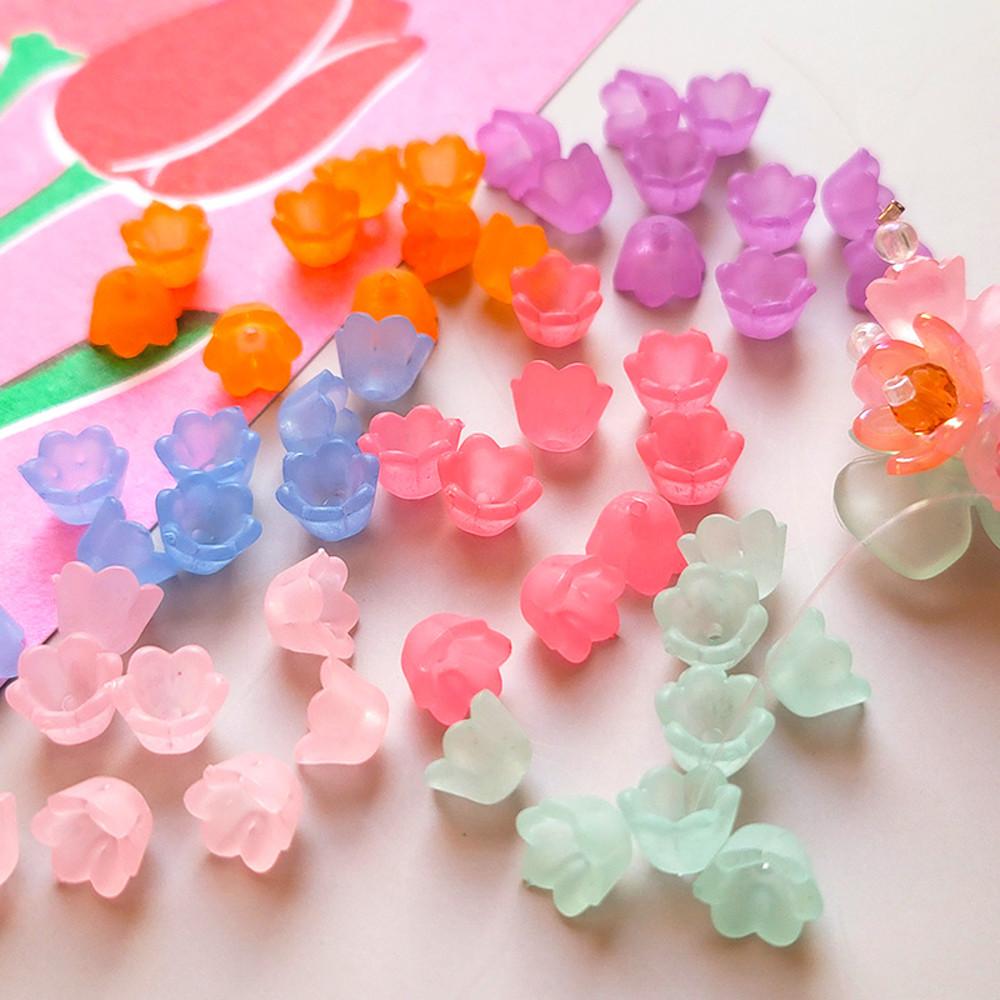 은방울 꽃비즈 꽃받침 6칼라 팔찌 만들기재료 악세사리 비즈공예 DIY 키링 만들기