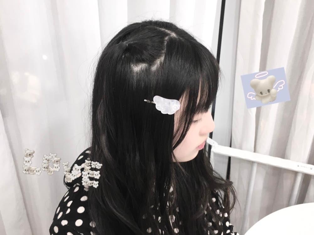 엔젤 아크릴 머리핀
