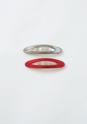 clear oval hair clip (2c)