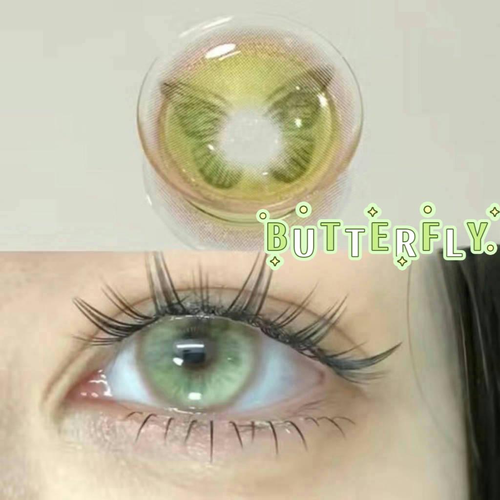 Green Butterly 14.5mm Contact Lenses(6 months wear)