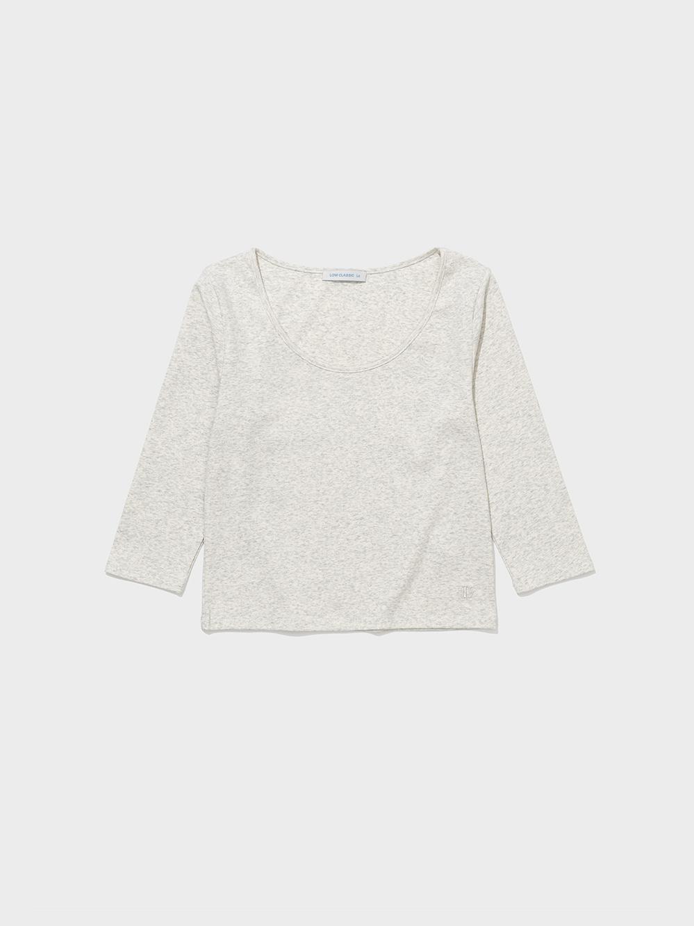 Lc Silket 3/4 Baby Tee_Oatmeal