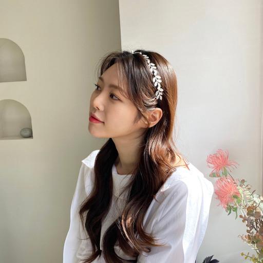 플러브 월계수 나뭇잎 웨딩 데일리 헤어밴드