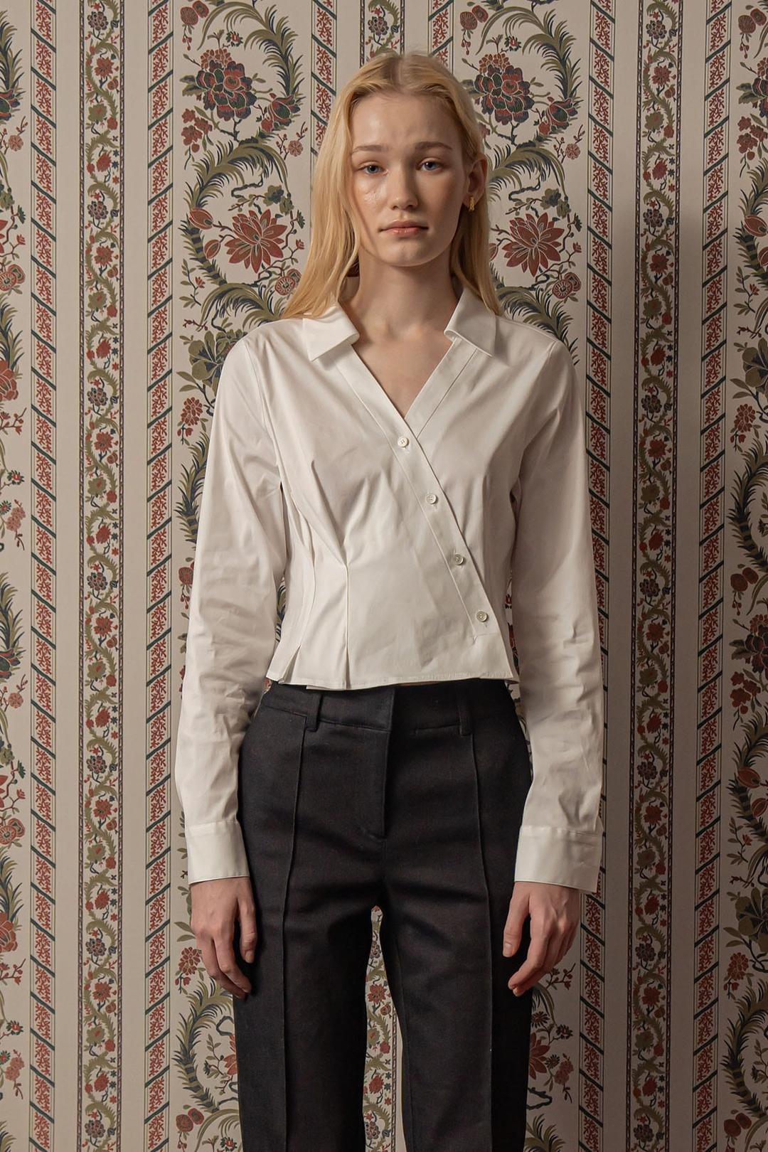 DEFINE DRAPPING SHIRT WHITE