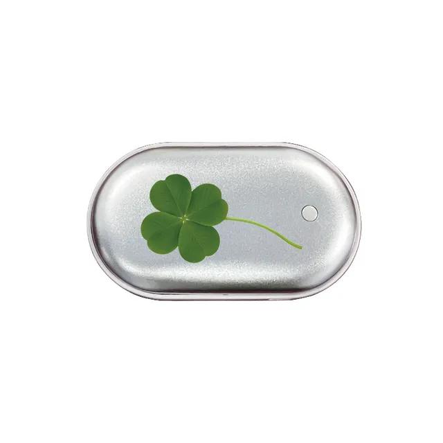 [손난로 보조배터리] 네잎클로버 손난로 보조배터리 키치 겨울 필수템 유니크 충전배터리 핫팩 전자핫팩 손난로핫팩 충전식 손난로