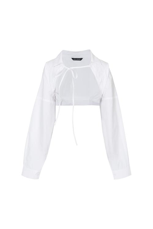 DANIELLE SHIRT BOLERO white