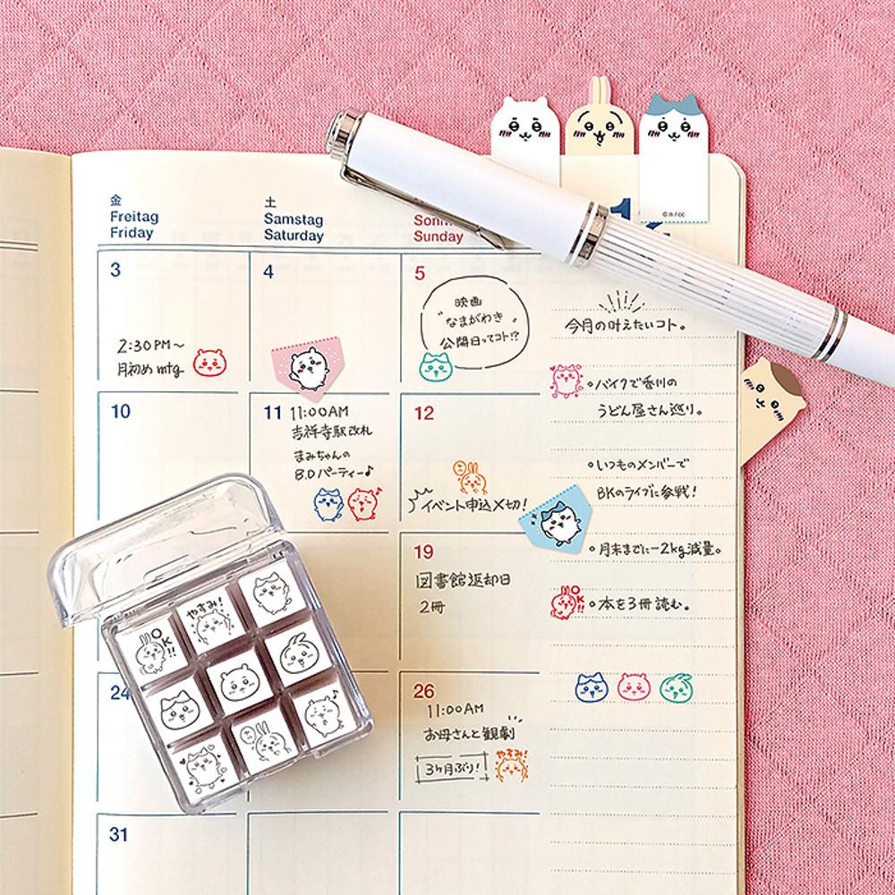 치이카와 미니 도장 스탬프 9개 세트