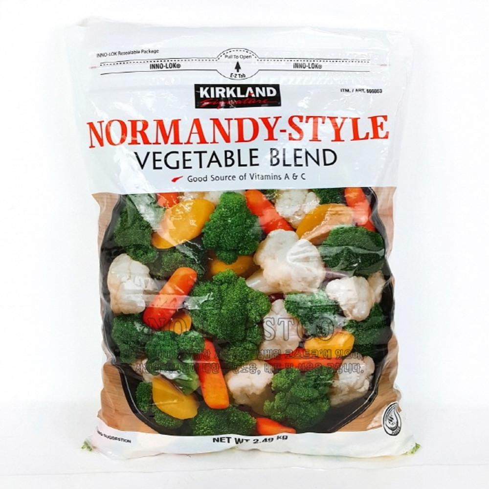 코스트코 커클랜드 노르망디 베지터블 블랜드 2.49kg 냉동 야채 믹스 아이스박스 포장 [원산지:상세설명에 표시]