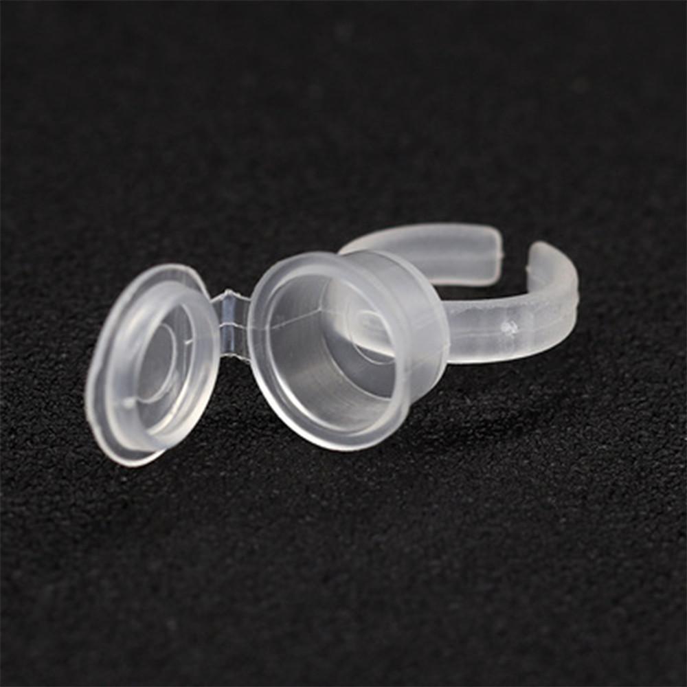 투명 뚜껑 색소컵 링컨테이너 반지 싱글 50개입