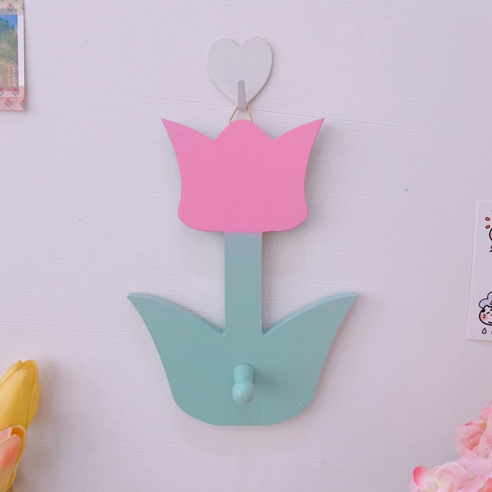 튤립모양 목재 옷걸이 벽걸이 행거 인테리어 소품 페어리계 방꾸미기