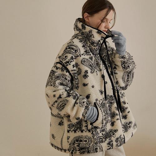 BU31061 기모 페이즐 부클 스트링 점퍼