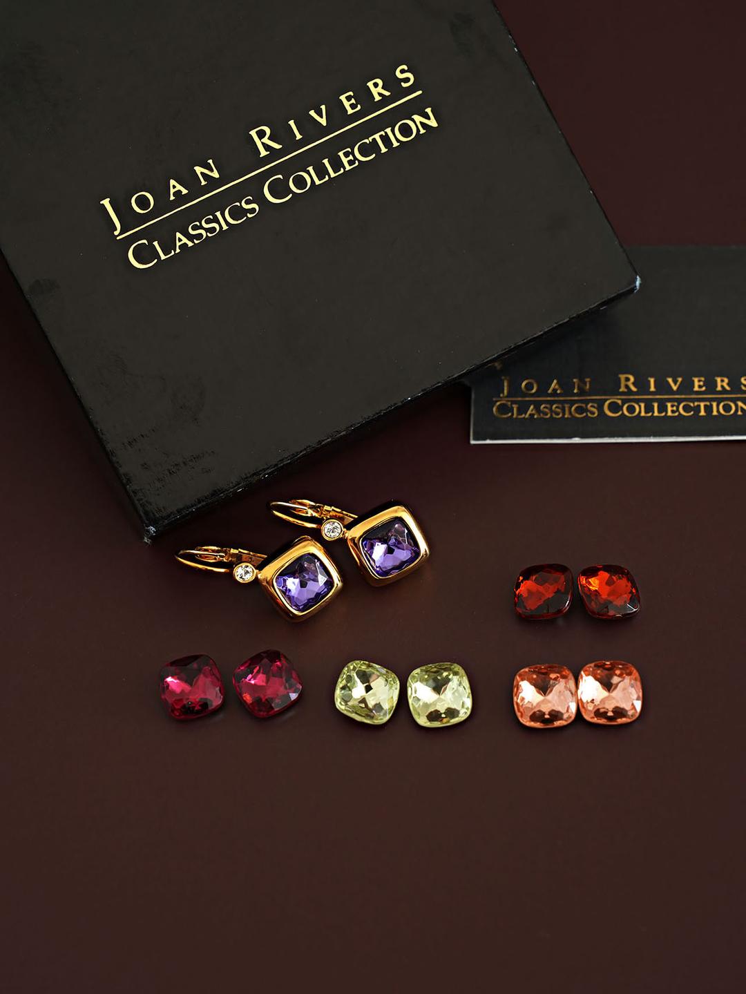 [미사용새상품][joan rivers] interchangable 5 stone earrings