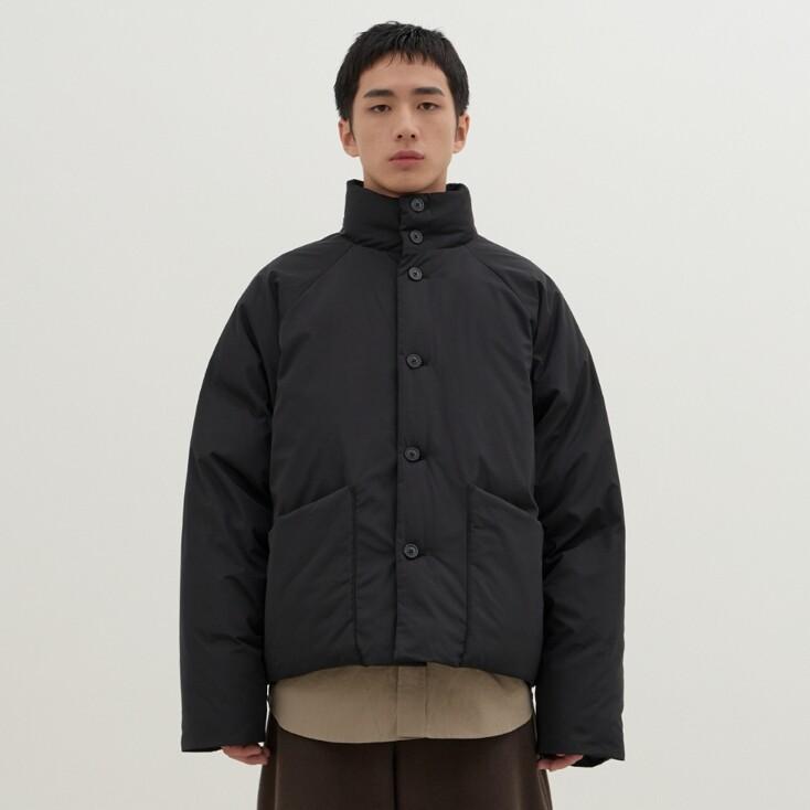 Premium Muscovy Down Short Puffer (Black)