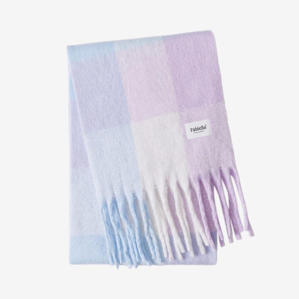 Multi check muffler (purple)