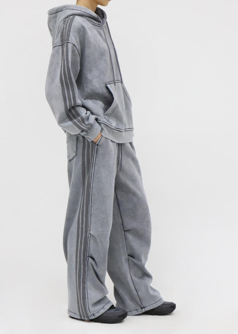 샤트 트레이닝 셋업[기모]_ 그레이