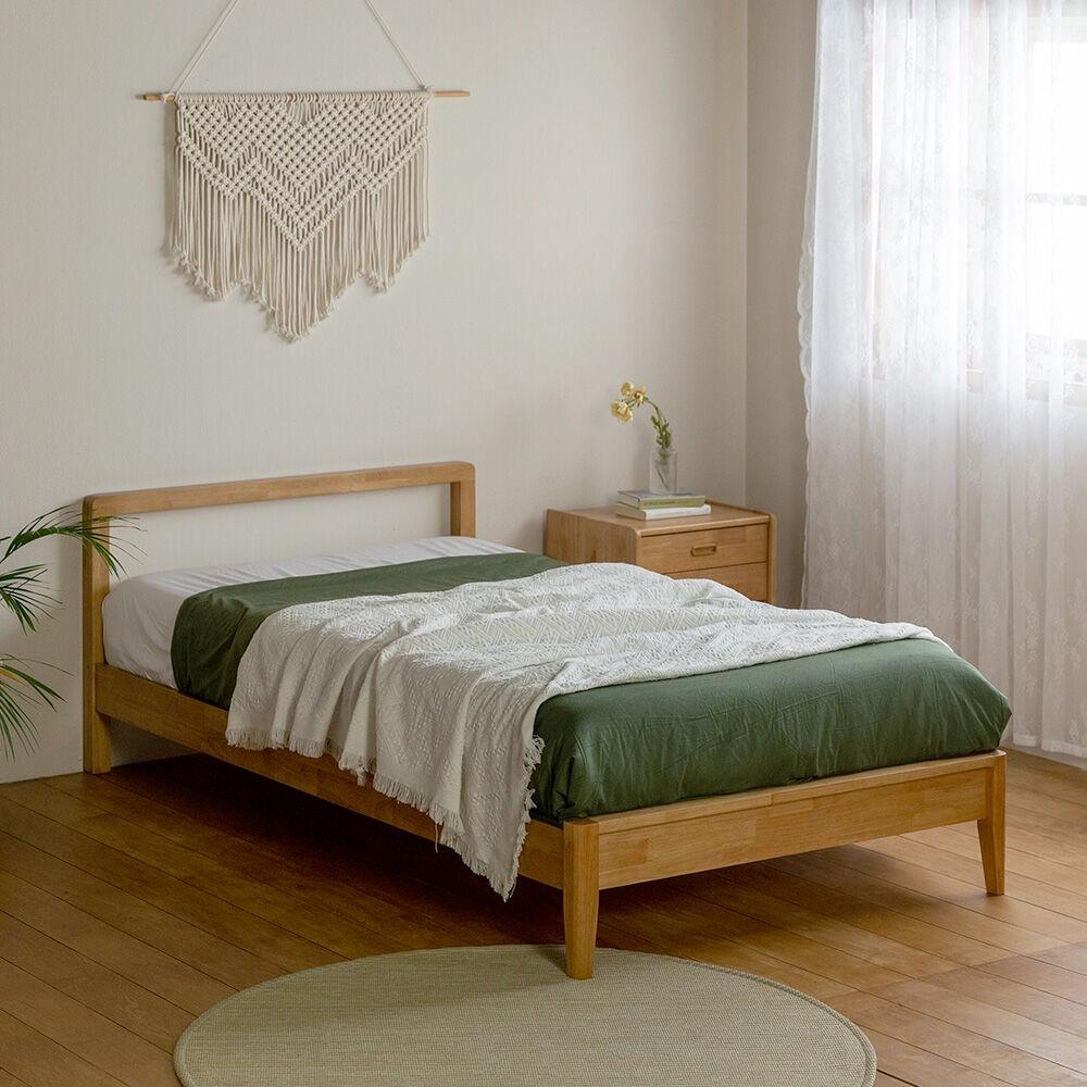 [장미맨숀] 리브 원목 통깔판 침대 01 프레임 (SS_슈퍼싱글/내추럴)