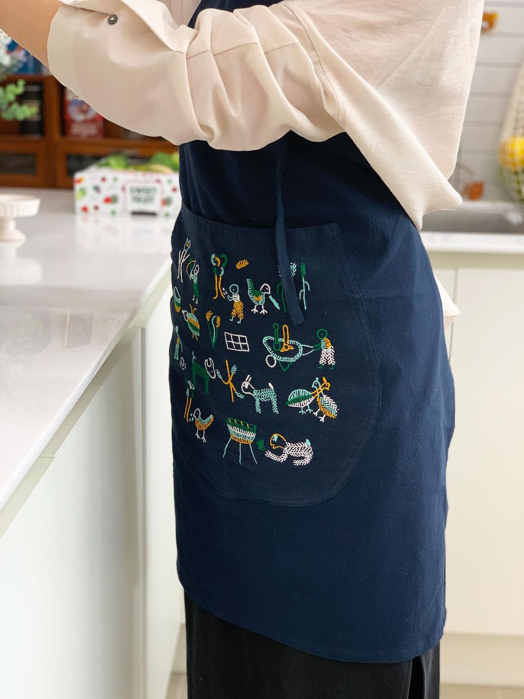 cotton candy apron - navy