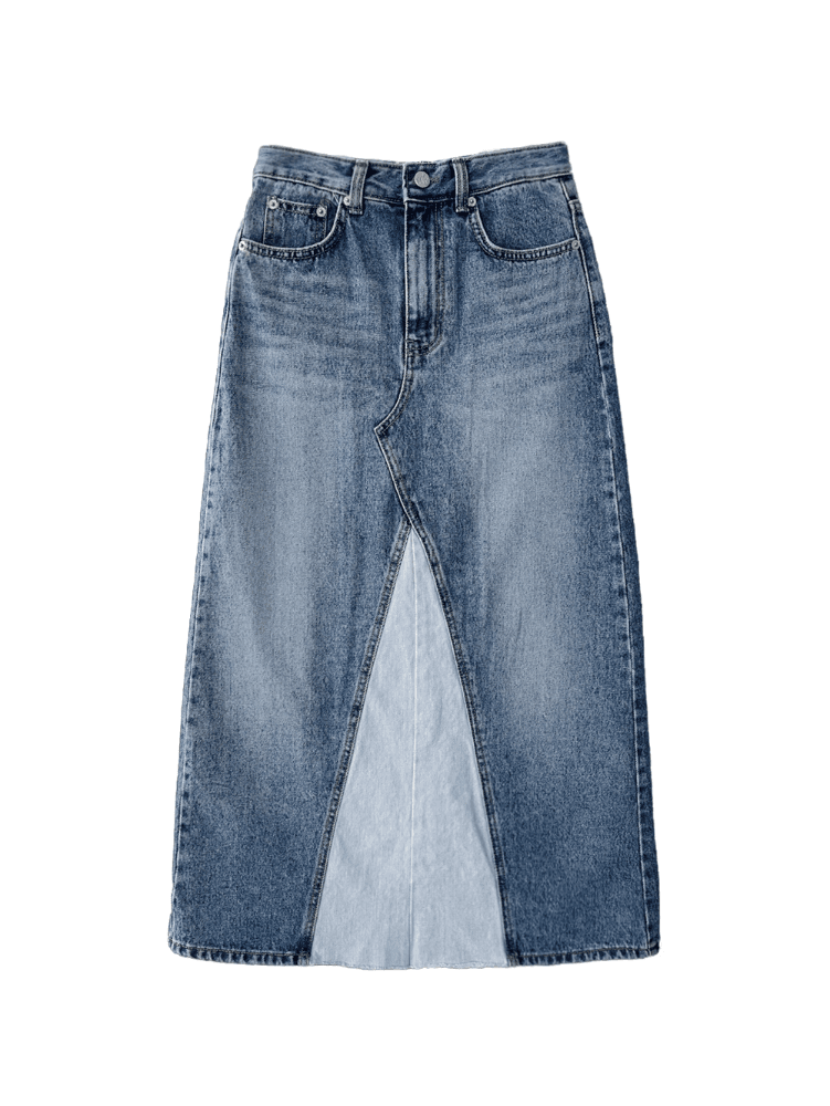 Mix Denim Skirt