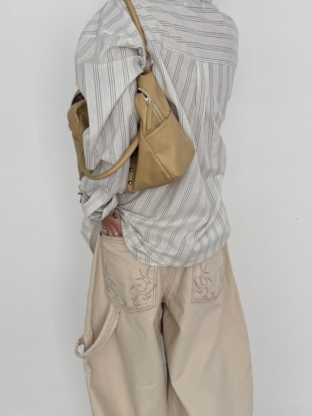 포켓 자수 카펜터 와이드 데님 팬츠 3colors, 3sizes