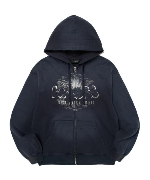 ANGEL ZIPUP HOODIE (CHARCOAL)