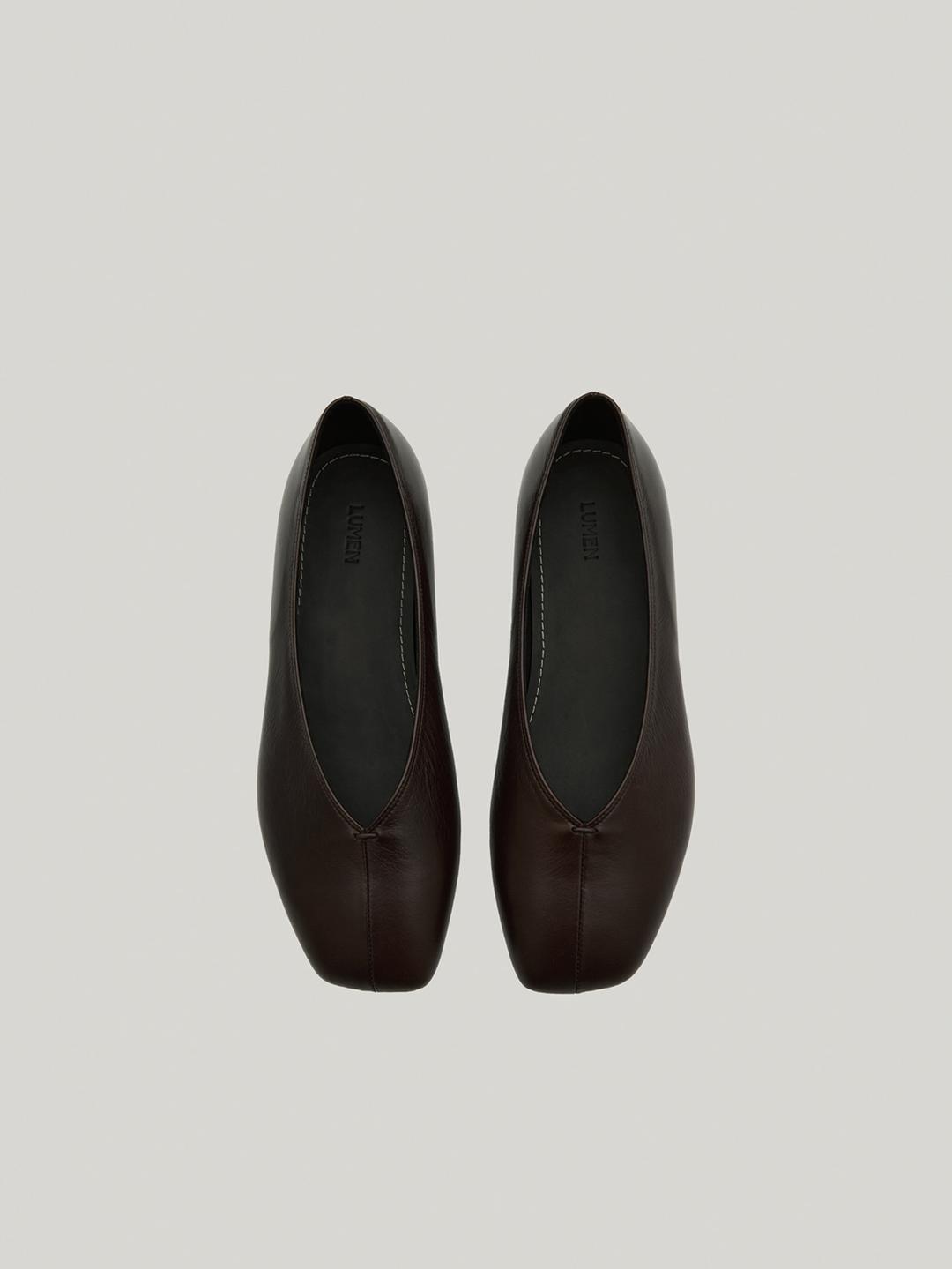 BASE FLAT SHOES (ORGAN BROWN)