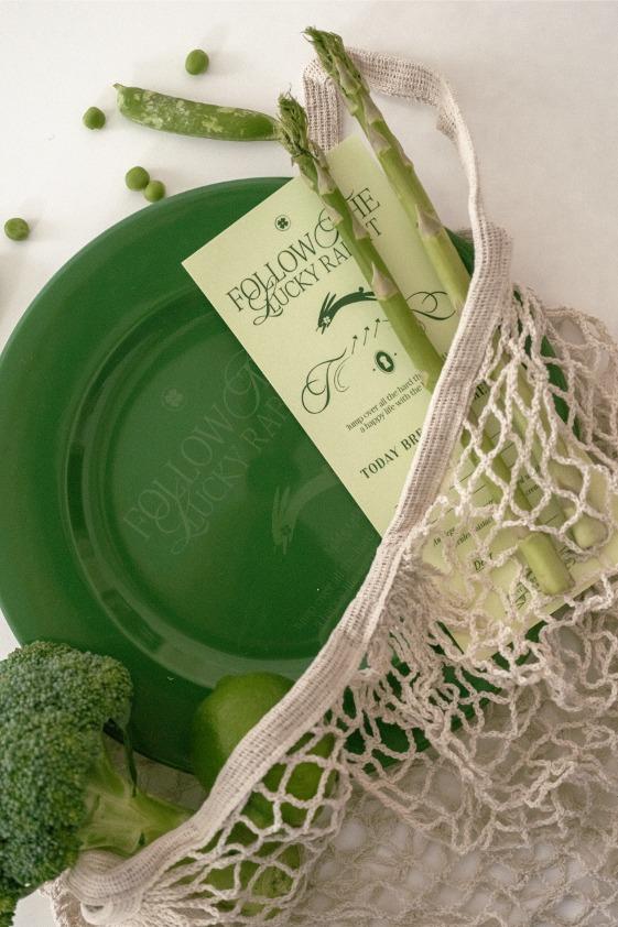 Broccoli Rabbit Series .002 Plate