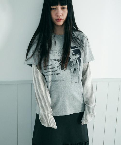 HEESU pfp Layered LS-T [Melange grey]