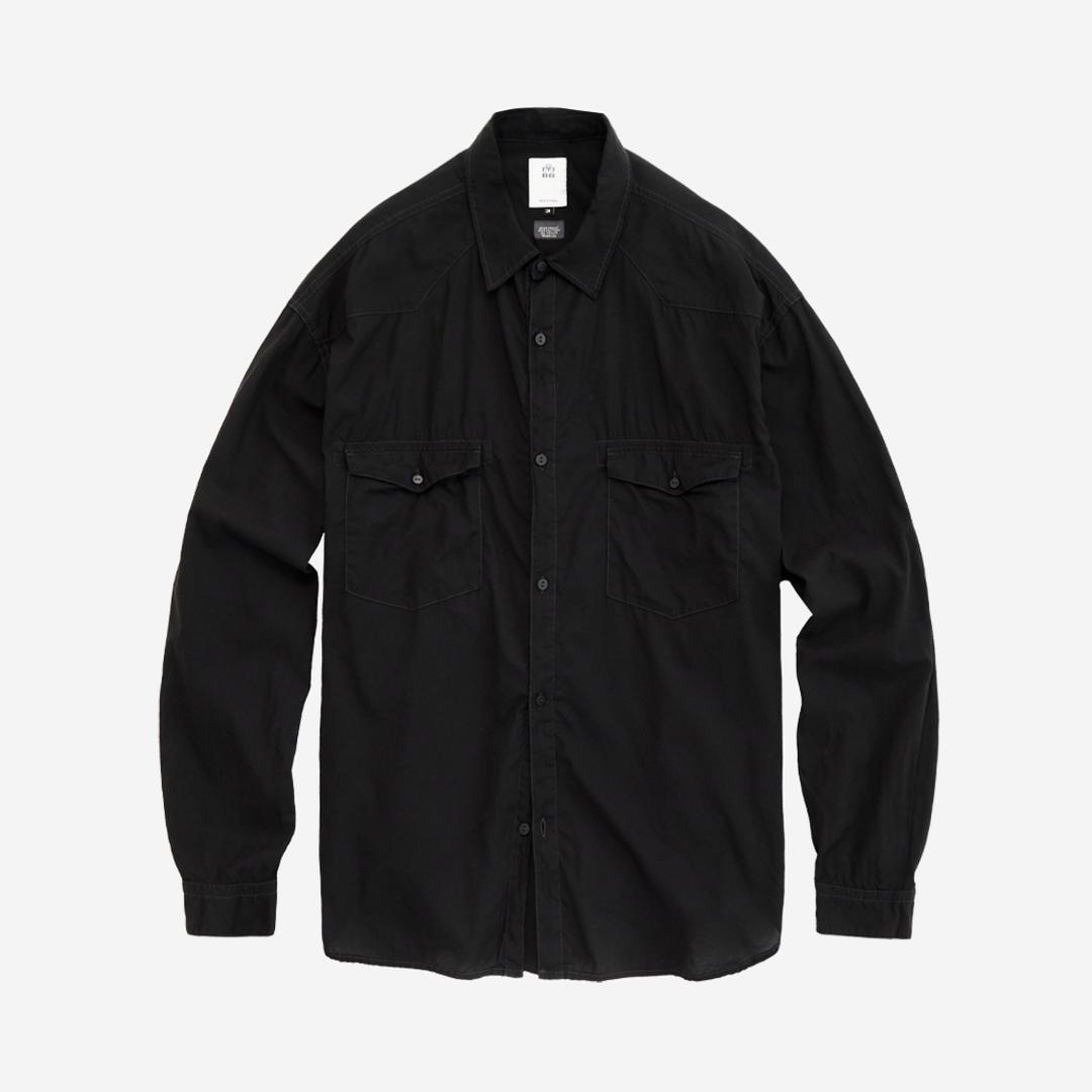 (10.25 PM6:00) loosed tenco western shirts - black