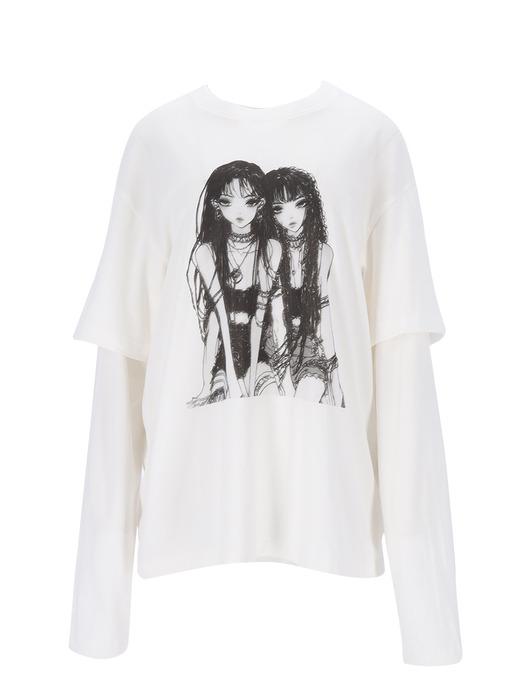 ALICE LAYERED TEE (WHITE)