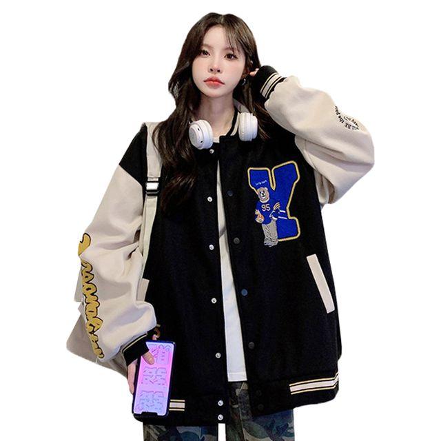 크로스비 Y 로고 패치 야구 점퍼